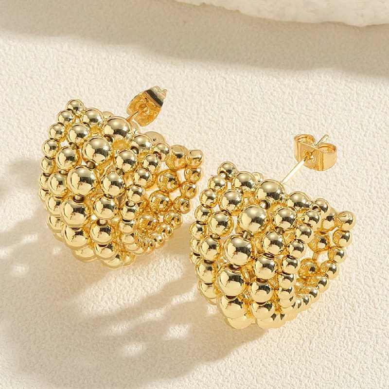 ES2327-1 CCB bead earrings