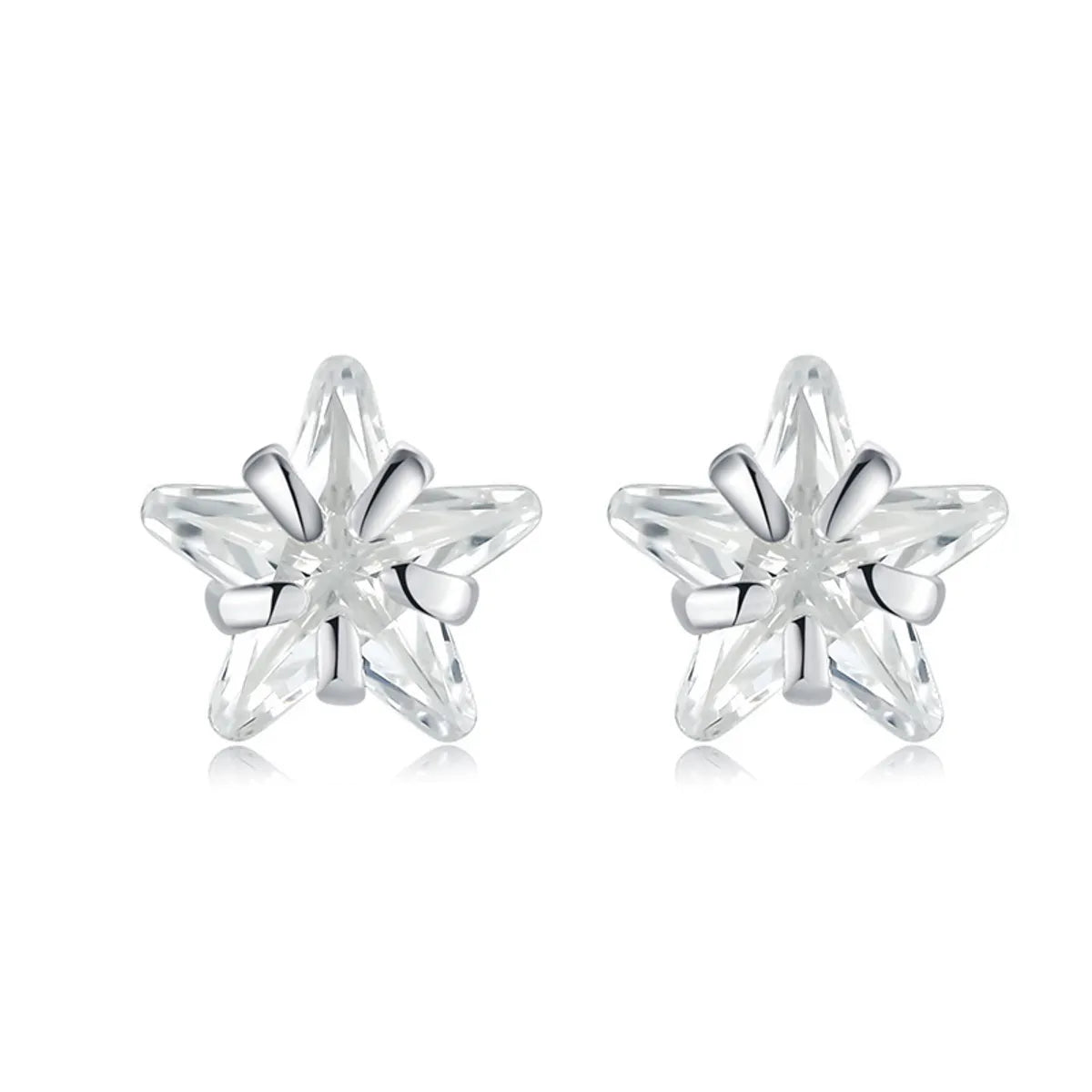 4mm Star Zircon Stud Earrings