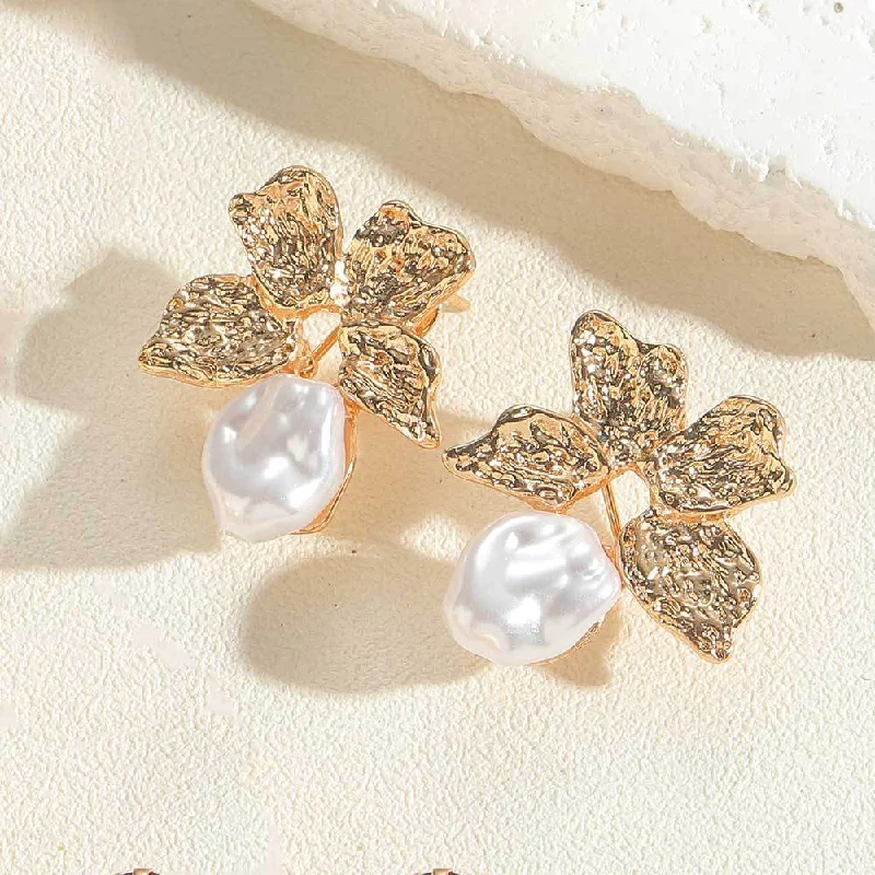 ES2430-1 14K Real Gold Flowers