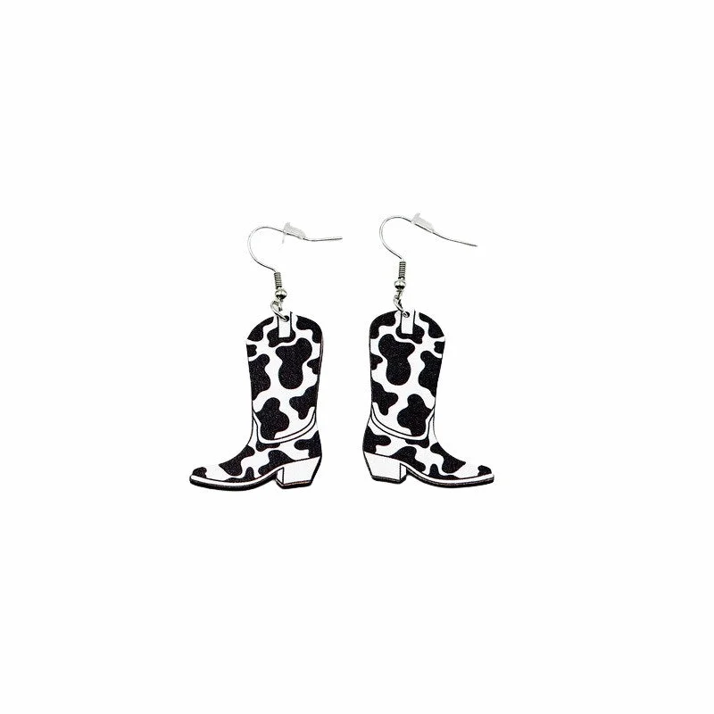 Black and White Boots E104