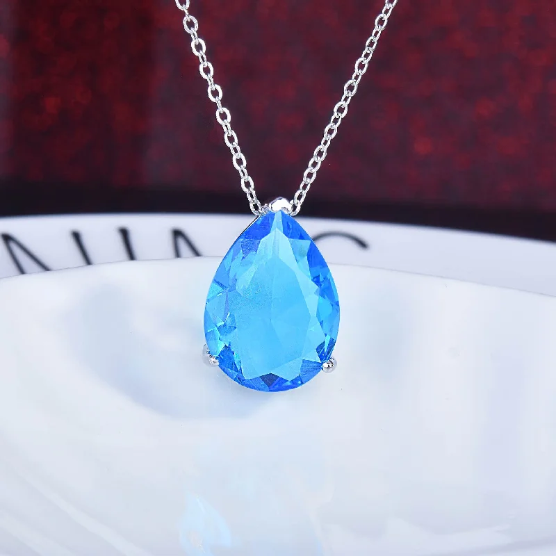 Blue Diamond Pendant [without Chain]]