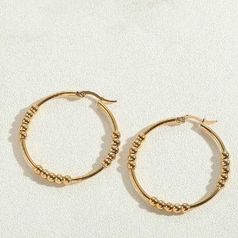 ES2413-6 Geometric Round Earrings