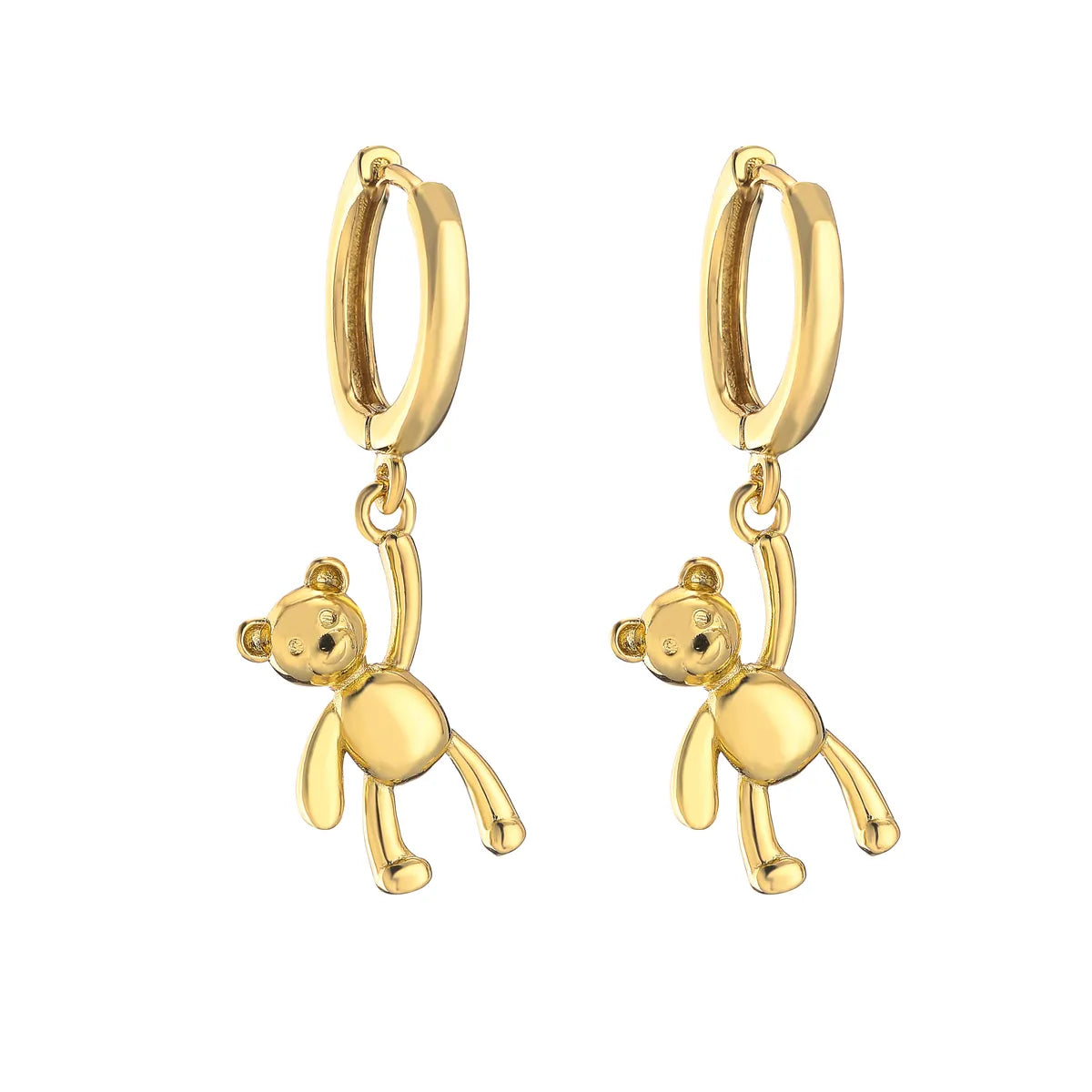 Golden Hanging Bear 1 Pair