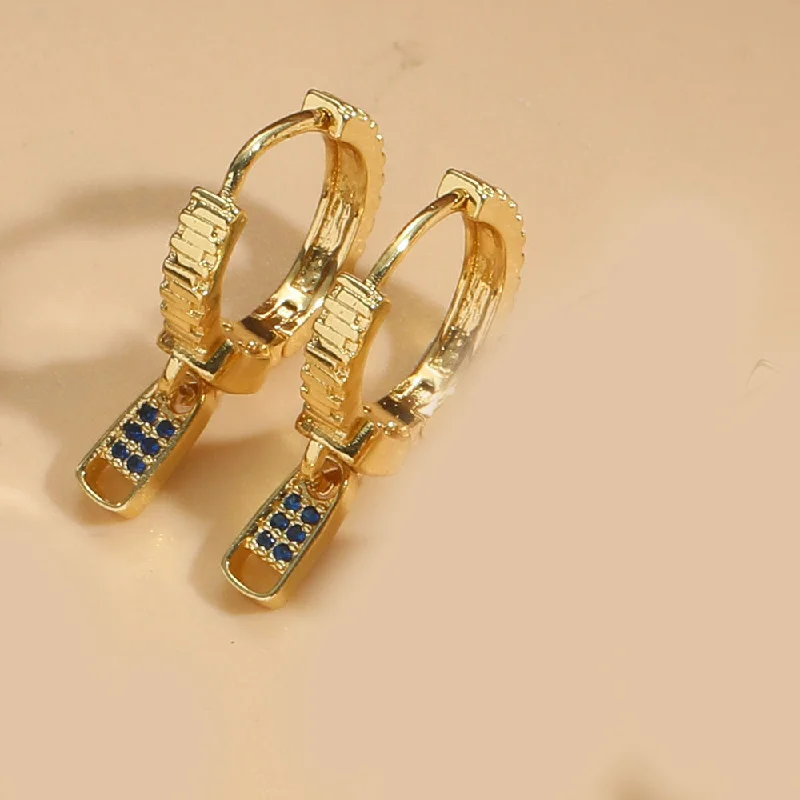 Royal blue zircon (gold)