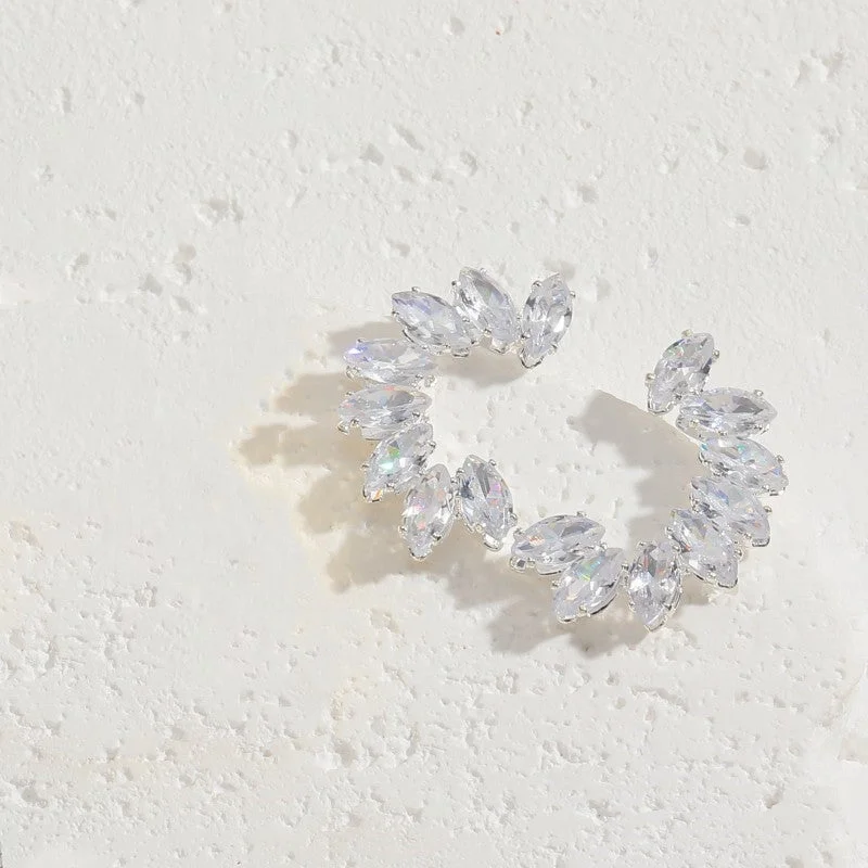 White Zircon Earrings