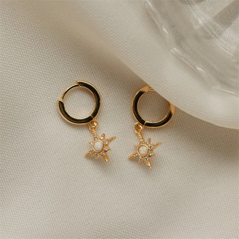 Opal Drop Earrings Gold (ER2102-00-04)