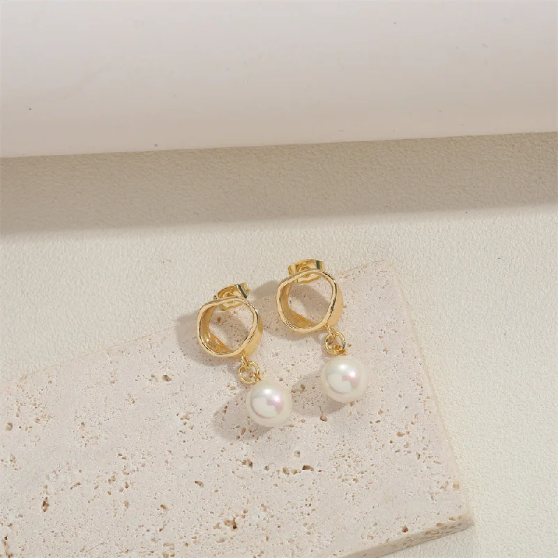 ES2553 Ring Pearl Pendant