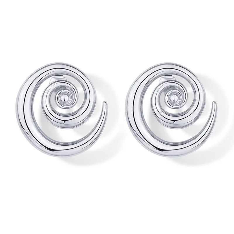 White K-Color Swing Ear Studs