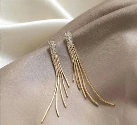 Gold Stripe Tassel (Silver Needle) #32