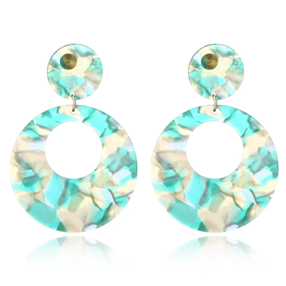 Festive charm earrings -Elegant Marble Arylic Women's Drop Earrings