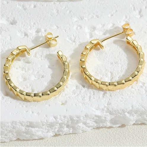 14K real gold earrings-ES2256