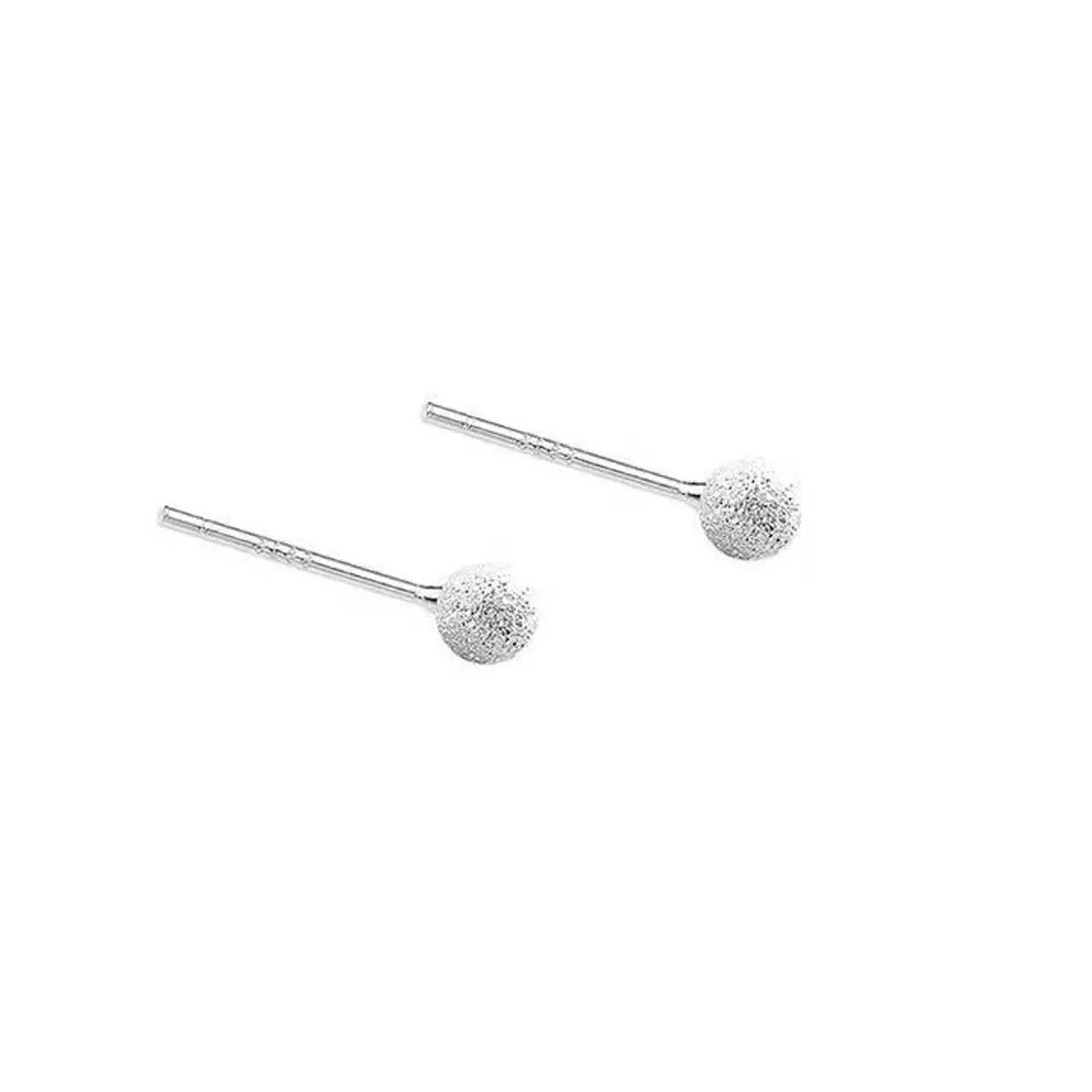 3mm Frosted Ear Studs