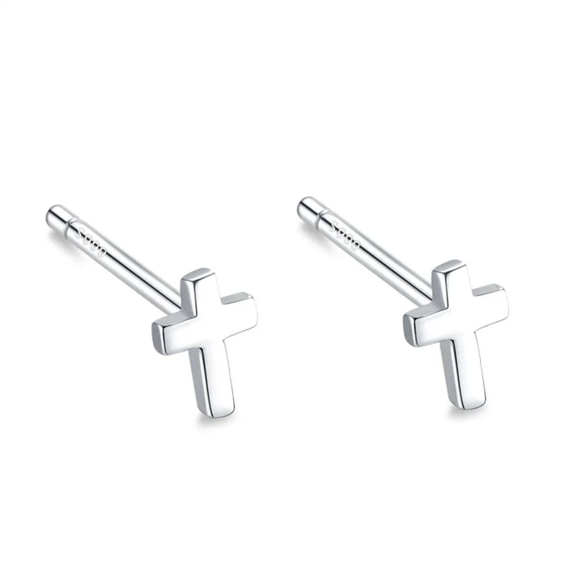 Cross stud earrings