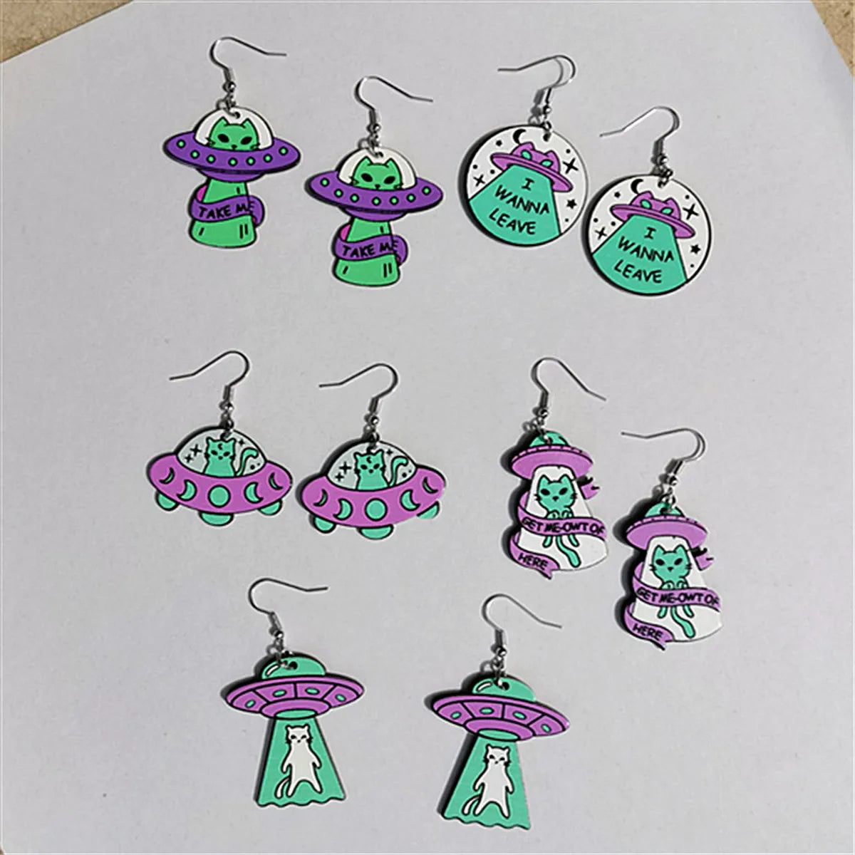 Bolt sparkle earrings -Novelty  Arylic Women'S Drop Earrings 1 Pair