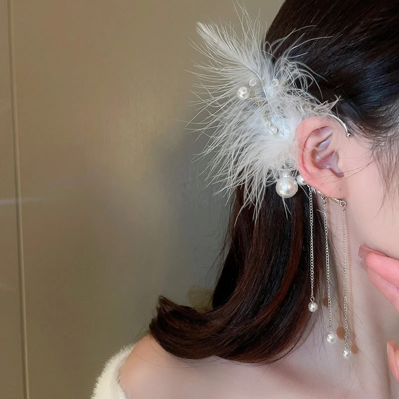 10# Ear Hanging-White (Right Ear)